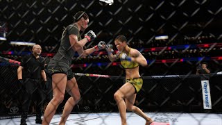 UFC 277  Julianna Pena vs Amanda Nunes  Womens Bantamweight Title Bout 73022  UFC 4 Simulation [upl. by Hillary672]