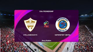 Stellenbosch vs Supersport United 13042024 Quarterfinal NedBank Cup PES 2021 [upl. by Burra]