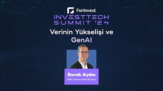 ForInvest InvestTech Summit 2024  Verinin Yükselişi ve GenAI [upl. by Enelkcaj61]