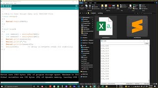 How to Save Arduino Serial Data in TXT CSV and Excel File [upl. by Halilahk]