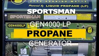 Sportsman GEN4000LP Propane Powered Generator [upl. by Chen]