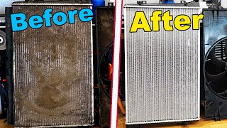 How To Clean A Radiator Core in Cheap ant Easy Way [upl. by Hekking916]