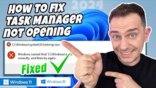 Task Manager not Opening on Windows Easy Fix [upl. by Eednil26]