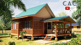 Simple Farmhouse  Bahay Kubo  9x95m  2 Bedroom [upl. by Letnwahs]