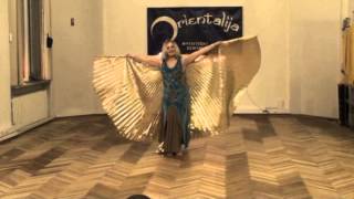 Belly dance AMINA Choreography JULIANA PETERSONEWings [upl. by Inan]