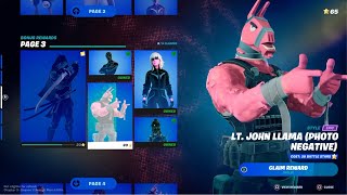 How to Unlock Lt John Llama Photo Negative in Fortnite  Battle Pass Bonus Rewards Page 3 [upl. by Eelrahs737]