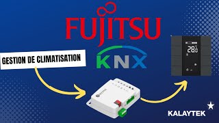 Programmation domotique KNX ETS Gestion climatisation depuis iswitch INTERRA AIDOO AIRZONE Fujitsu [upl. by Avle]