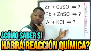 PREDICCIÓN DE REACCIONES QUÍMICAS  SERIE DE ACTIVIDAD DE LOS METALES [upl. by Jereme]