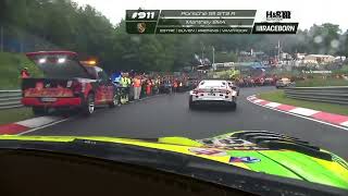 Kevin Estre Start onboard 24h Nürburgring 2024 Porsche 911 GT3 R [upl. by Setsero]