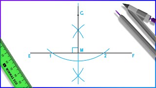 How to draw a perpendicular line through a point [upl. by Aihsekal270]