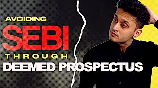 Deemed Prospectus Avoiding SEBI The Legal Way  CA INTER LAW  CA Rohan Gupta [upl. by Haimehen]