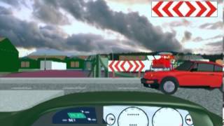 T junction chevron  FREE K53 LEARNERS LICENSE WEBSITE WITH GRAPHICS ANIMATION AND SOUND [upl. by Yul]