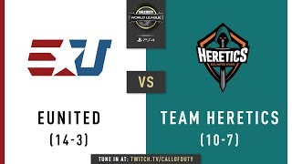 eUnited vs Team Heretics  CWL Pro League 2019  Division B  Week 10  Day 4 [upl. by Ykcul]