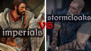 Imperials Vs Stormcloaks  Who REALLY Should Win in Skyrim SE [upl. by Blanc]