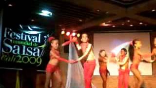 Festival Mundial Salsa 2009 Cali Baile Punta del pie [upl. by Maletta749]