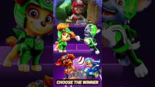 Green Skye vs Jet Rocky vs Zuma vs Sport Car Chase 3 pawpatrol tileshop shorts [upl. by Purdy]