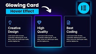 Elementor Magic Card Hover Effect  Glowing Card Hover Effect  WordPress Elementor Pro Tutorial [upl. by Enyluqcaj]