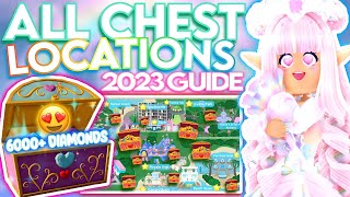 EVERY CHEST IN 2023 ROYALE HIGH 6000 DIAMONDS amp ACCESSORIES ROBLOX Chest Locations amp Easy Guide [upl. by Drugge523]