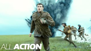 EPIC Battlefield Run Scene  1917  All Action [upl. by Sateia]