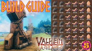 EASY and EXPANDABLE chicken feather and egg farm in Vanilla Valheim  build guide [upl. by Ayidah]