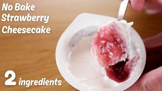 Easy No Bake Strawberry Cheesecake Cups Recipe in 5 minutes [upl. by Cullie]