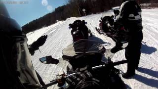 Lancaster to Jefferson NH Snowmobile Ride [upl. by Aihsened]