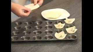 TexMex Wonton Cups Recipe [upl. by Aholah]