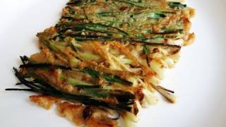 Green onion pancake Pajeon 파전 [upl. by Eelak]