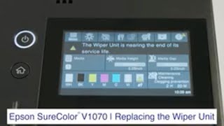 SureColor V1070  How to Replace the Wiper Unit [upl. by Aley]