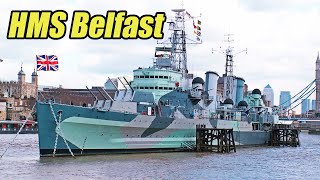 Exploring HMS Belfast A Journey Through Naval History [upl. by Birdt133]