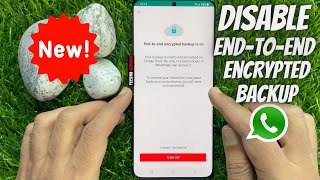 How to turn off end to end encrypted backup on WhatsApp [upl. by Yrrum361]