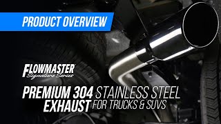 Flowmaster Signature Series – 304 Stainless Steel Exhaust for Trucks amp SUVs [upl. by Nnaeirelav]