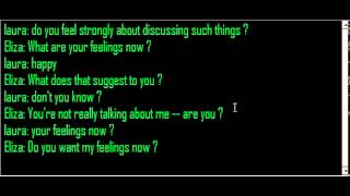 Artificial Intelligence chatbot Laura talk to Eliza [upl. by Ayita]