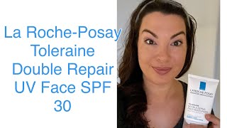 La Roche Posay Toleriane Double Repair UV Face Moisturizer with SPF 30  review amp tutorial [upl. by Jardena]