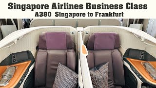 Singapore Airlines Business Class – Airbus A380 – Singapore to Frankfurt [upl. by Trub21]