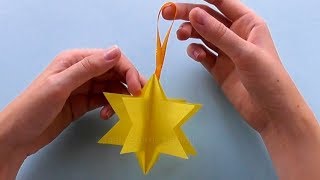 Sterne basteln mit Papier  Einfache Weihnachtssterne falten  DIY Weihnachtsdeko [upl. by Laenaj6]