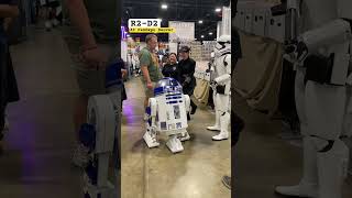 R2D2 at Fanexpo Denver statwars r2d2 darthvader disney [upl. by Ahsaercal884]