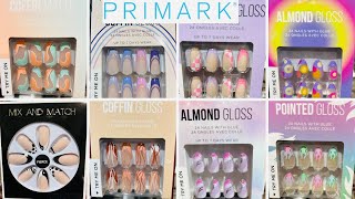 PRIMARK NEW COLLECTION  FAKE NAILS WITH GLUE  MARCH 2023 [upl. by Ahterod]