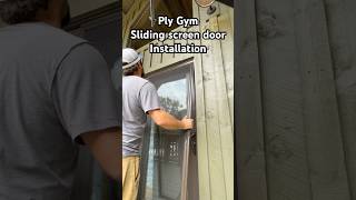 How to install sliding screen door DIY ply gem [upl. by Ennoid482]