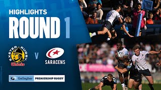 Exeter Chiefs v Saracens  HIGHLIGHTS  Exciting 13Try Match  Gallagher Premiership 202324 [upl. by Anitrak]