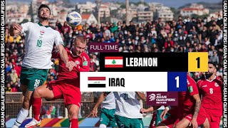 AsianQualifiers  Group A  Lebanon 1  1 Iraq [upl. by Anasxor]