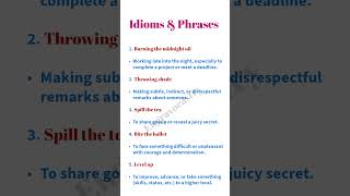 Idioms  Idioms amp Phrases  Engravocastry Idioms [upl. by Compton524]