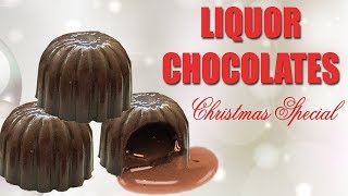 Christmas amp New Year Party Special recipeHomemade liquor chocolate recipeWhiskyfilledchocolate [upl. by Aiyram]