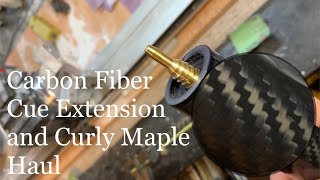 Cutting and building a carbon fiber cue extension What could go wrong [upl. by Nallek]