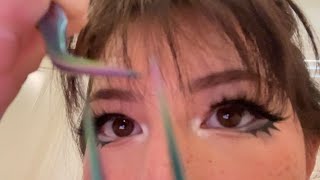 professional kinda lash extensions asmr [upl. by Platto]