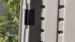 Suncast Door Hinge Installation [upl. by Norym]