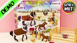 Adventskalender 2017 SCHLEICH Horse Club Unboxing  Wir öffnen alle 24 Türchen Advent Calendar [upl. by Emrich]