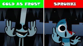 ALL ANIMATED COLD AS FROST VS SPRUNKI COLD AS FROST New Update New Mod [upl. by Bran]