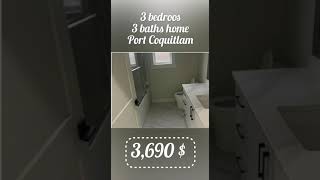 rent 3 bedroom duplex at Oxford St Port Coquitlam BC [upl. by Caldeira]