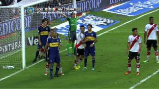 ¿Penal a Gago Boca 0 vs River 0 Fecha 10 Torneo Final 2014 FPT [upl. by Ahsaek]